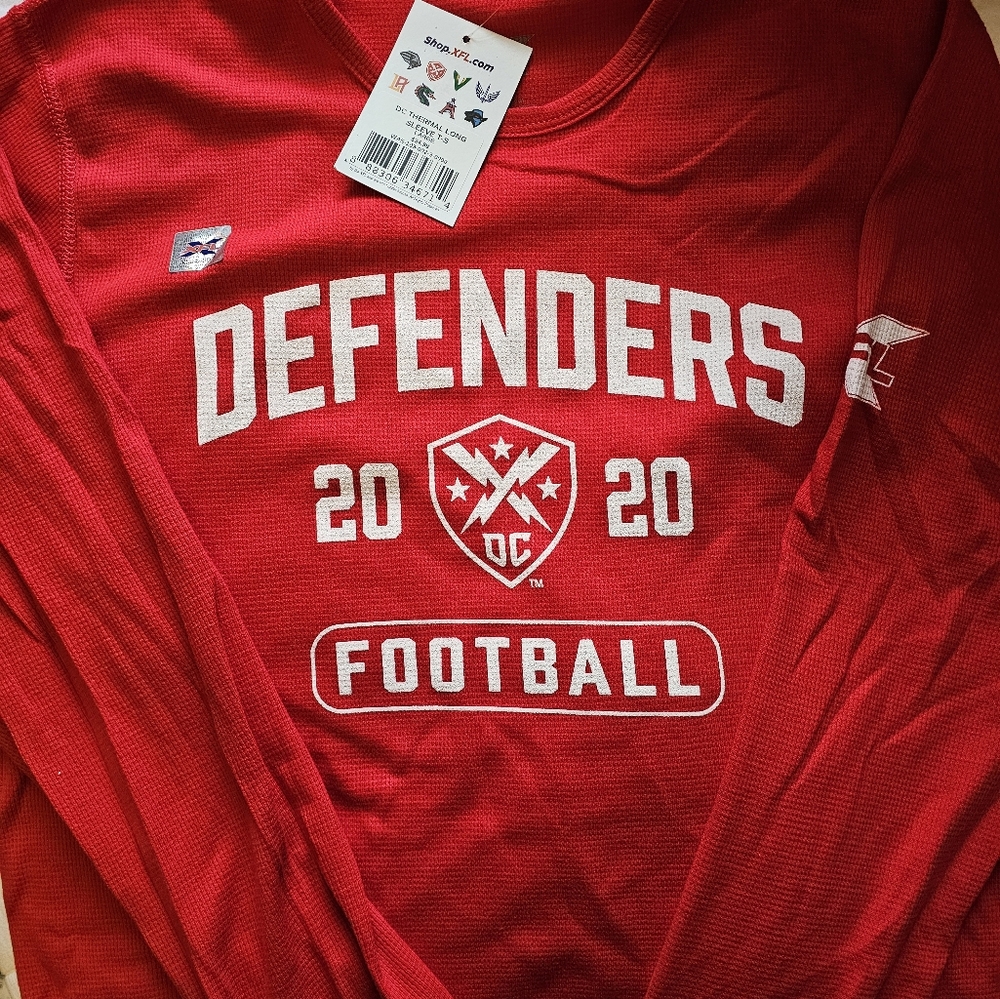 NWT XFL Defenders Thermal Long Sleeves, MSRP $34.99